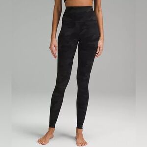 Lululemon Align Pant 25" leggings size 4 Heritage 365 Camo Deep Coal